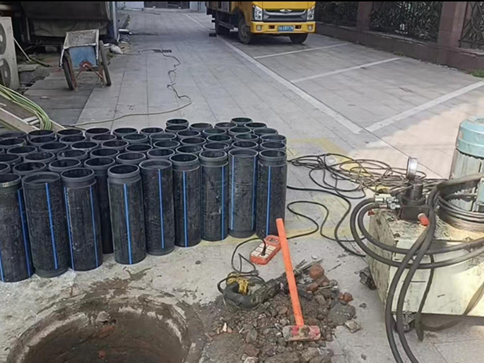 三亚PE置换管厂家 DN315置换管 非开挖管短管置换